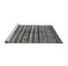 Sideview of Machine Washable Abstract Gray Modern Rug, wshabs485gry