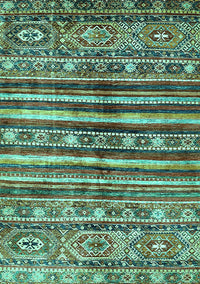 Abstract Turquoise Modern Rug, abs485turq