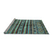 Sideview of Machine Washable Abstract Light Blue Modern Rug, wshabs485lblu