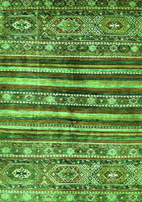 Abstract Green Modern Rug, abs485grn