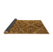 Sideview of Abstract Orange Modern Rug, abs4860