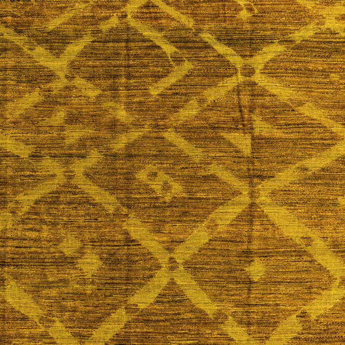 Machine Washable Abstract Yellow Modern Rug, wshabs4860yw