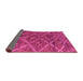 Sideview of Abstract Pink Modern Rug, abs4860pnk