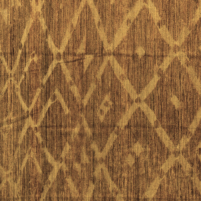 Square Machine Washable Abstract Brown Modern Rug, wshabs4860brn
