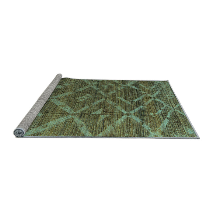 Sideview of Machine Washable Abstract Light Blue Modern Rug, wshabs4860lblu