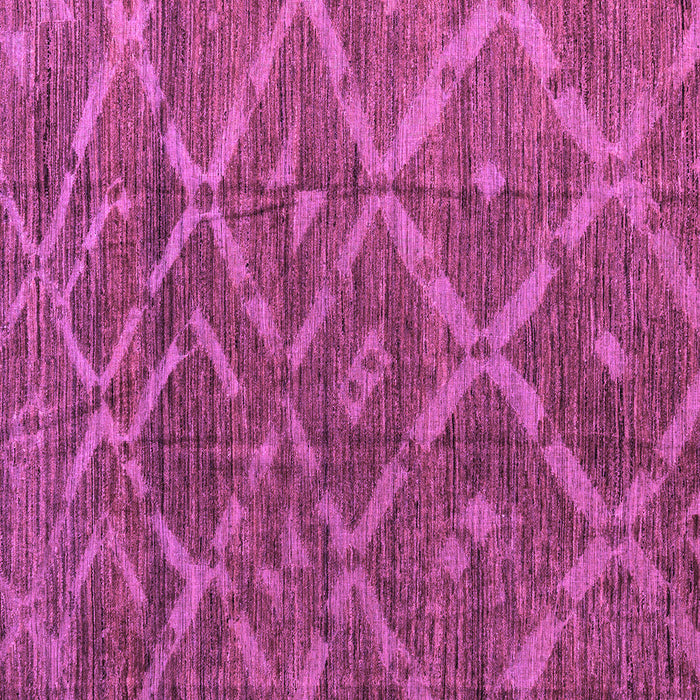 Square Machine Washable Abstract Purple Modern Area Rugs, wshabs4860pur