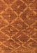 Machine Washable Abstract Orange Modern Area Rugs, wshabs4860org