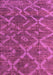 Machine Washable Abstract Purple Modern Area Rugs, wshabs4860pur