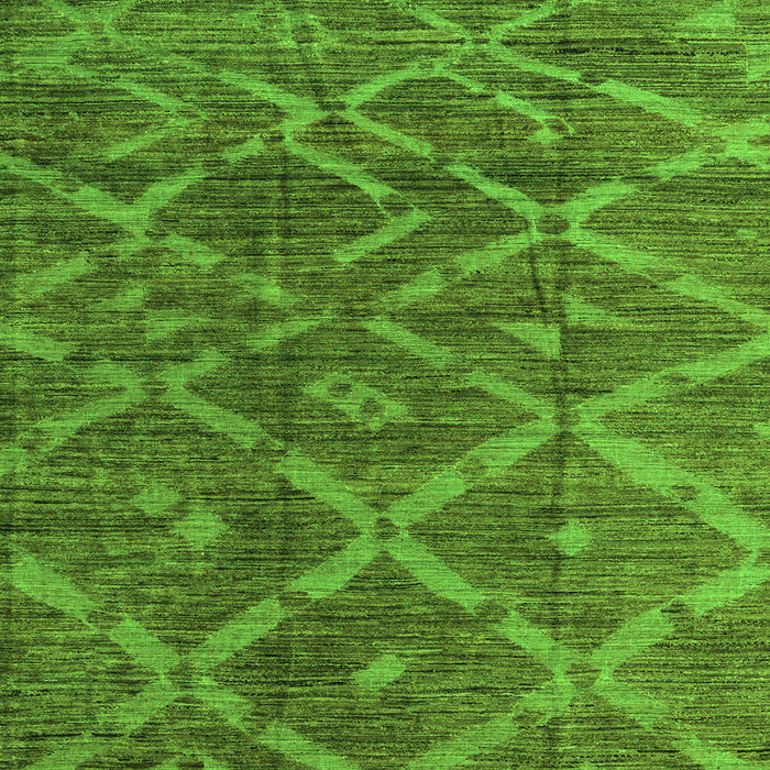 Square Machine Washable Abstract Green Modern Area Rugs, wshabs4860grn