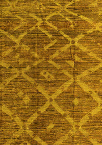 Abstract Yellow Modern Rug, abs4860yw