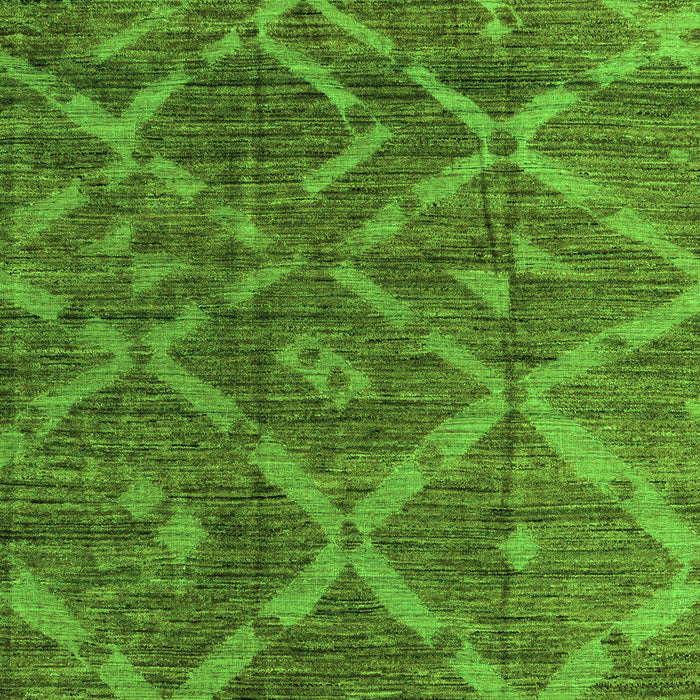 Machine Washable Abstract Green Modern Area Rugs, wshabs4860grn