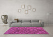 Machine Washable Abstract Purple Modern Area Rugs in a Living Room, wshabs4860pur