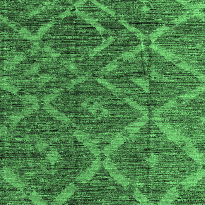 Machine Washable Abstract Emerald Green Modern Area Rugs, wshabs4860emgrn