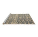 Sideview of Machine Washable Abstract Army Brown Rug, wshabs4861