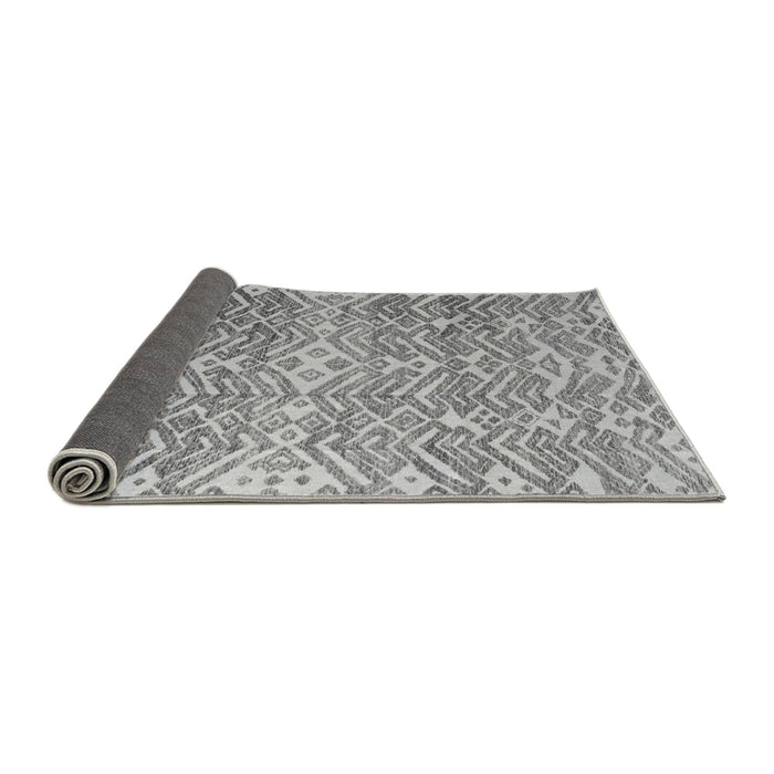 Sideview of Abstract Gray Modern Rug, abs4861gry