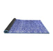 Sideview of Abstract Blue Modern Rug, abs4861blu