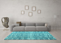 Machine Washable Abstract Light Blue Modern Rug, wshabs4861lblu