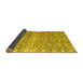 Sideview of Abstract Yellow Modern Rug, abs4861yw