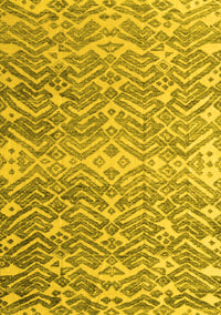 Abstract Yellow Modern Rug, abs4861yw