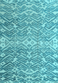 Abstract Light Blue Modern Rug, abs4861lblu