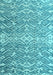 Abstract Light Blue Modern Rug, abs4861lblu