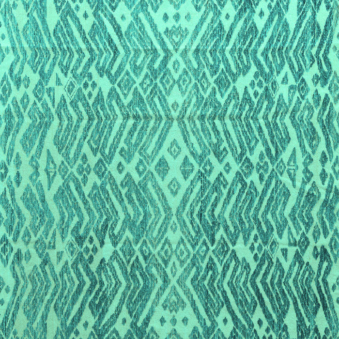 Square Machine Washable Abstract Turquoise Modern Area Rugs, wshabs4861turq