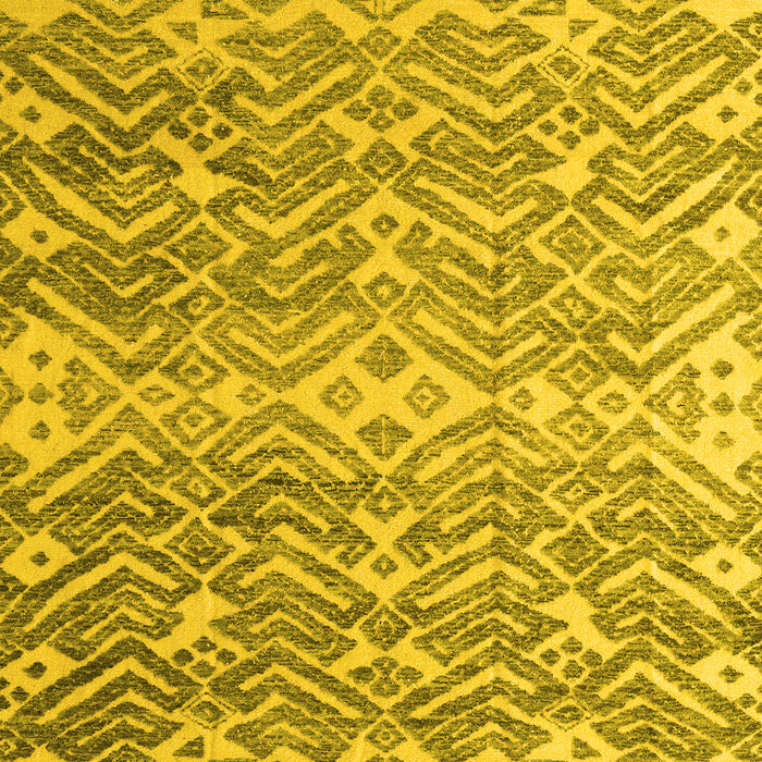 Machine Washable Abstract Yellow Modern Rug, wshabs4861yw