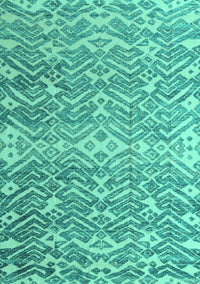 Abstract Turquoise Modern Rug, abs4861turq