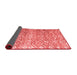 Abstract Red Modern Area Rugs