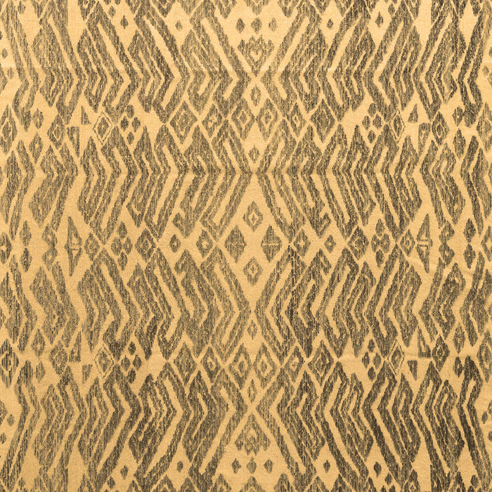 Square Machine Washable Abstract Brown Modern Rug, wshabs4861brn