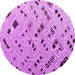 Round Machine Washable Abstract Purple Modern Area Rugs, wshabs4862pur