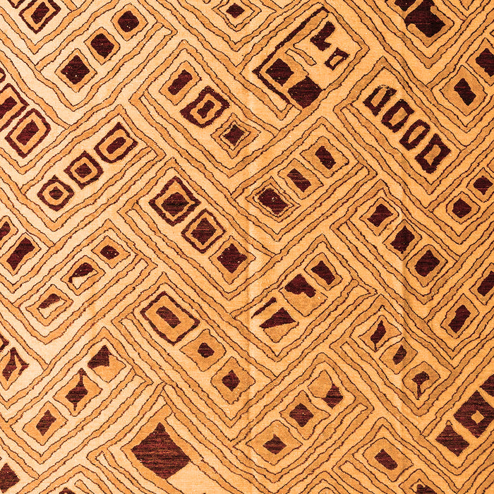 Abstract Orange Modern Rug, abs4862org