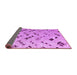 Sideview of Abstract Purple Modern Rug, abs4862pur