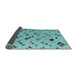 Sideview of Abstract Light Blue Modern Rug, abs4862lblu