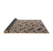 Sideview of Abstract Tan Brown Modern Rug, abs4863