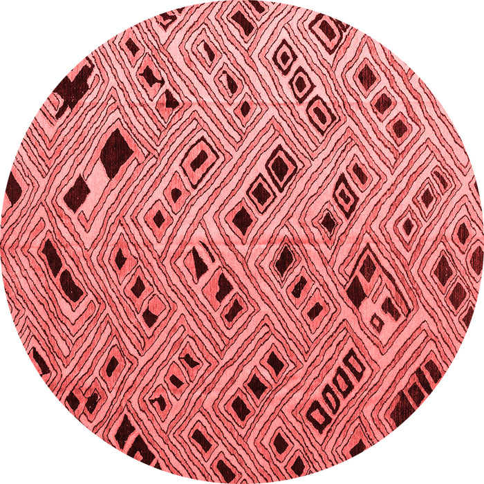 Machine Washable Abstract Red Modern Rug, wshabs4863red