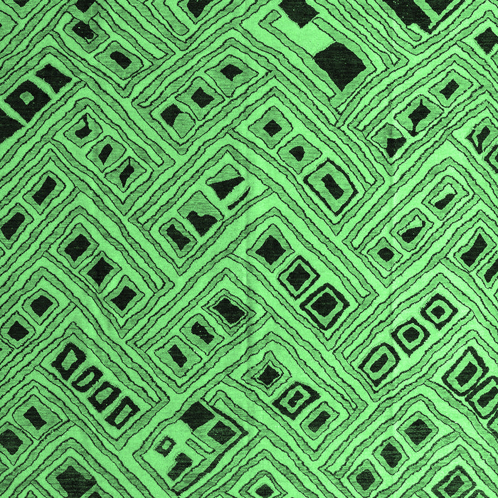 Abstract Emerald Green Modern Rug, abs4863emgrn