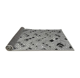 Sideview of Abstract Gray Modern Rug, abs4863gry