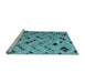 Sideview of Machine Washable Abstract Light Blue Modern Rug, wshabs4863lblu