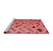 Modern Red Washable Rugs