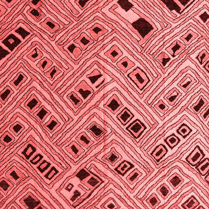 Machine Washable Abstract Red Modern Rug, wshabs4863red