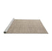 Sideview of Machine Washable Abstract Brown Rug, wshabs4864