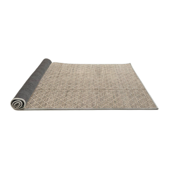 Sideview of Abstract Brown Solid Rug, abs4864