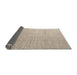 Sideview of Abstract Brown Solid Rug, abs4864