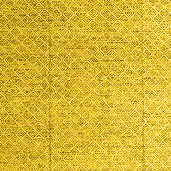 Machine Washable Solid Yellow Modern Rug, wshabs4864yw