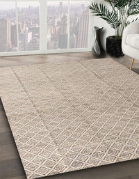 Abstract Brown Solid Rug, abs4864