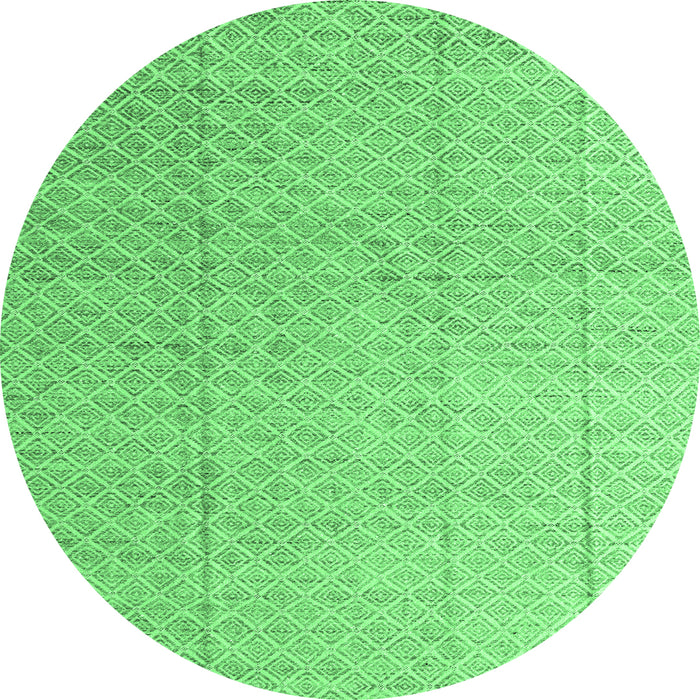 Round Solid Emerald Green Modern Rug, abs4864emgrn