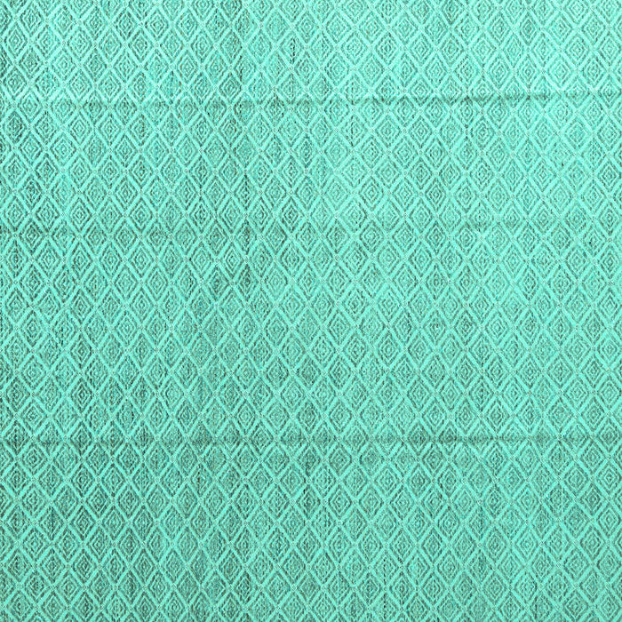Square Machine Washable Solid Turquoise Modern Area Rugs, wshabs4864turq