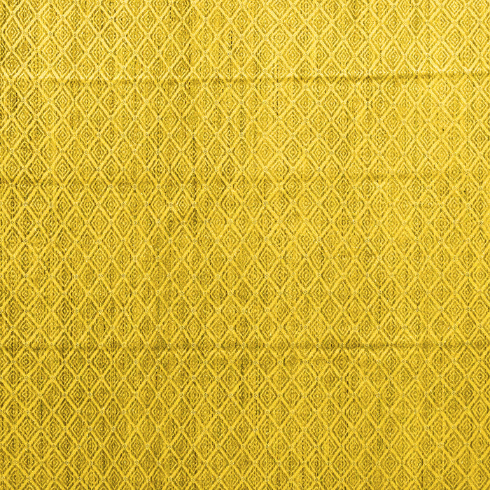Square Solid Yellow Modern Rug, abs4864yw