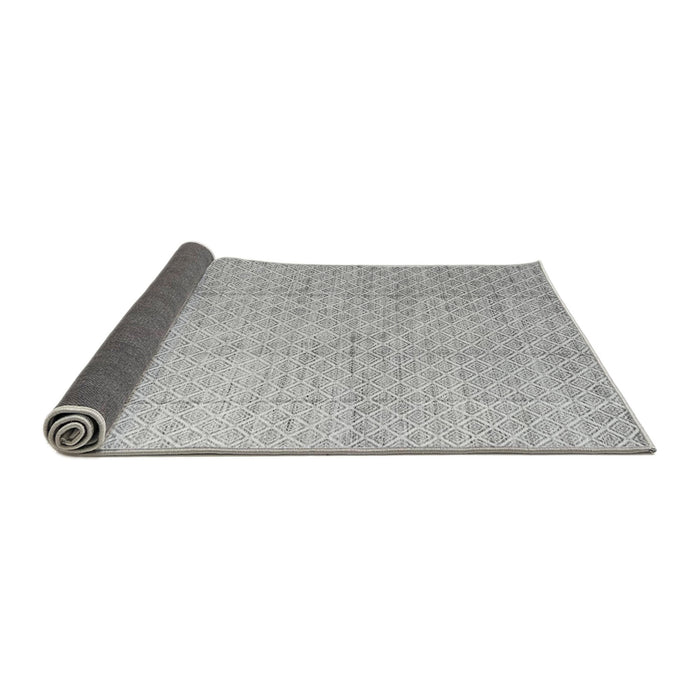 Sideview of Solid Gray Modern Rug, abs4864gry